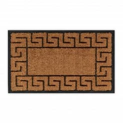 Relaxdays Fußmatte Gummi & Kokos Muster