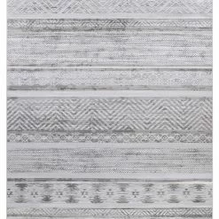 RugsX Teppich NOBIS 84245 silber - ZICKZACK - 185 x 275 cm