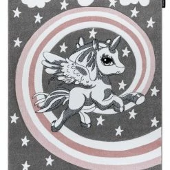 RugsX Kinderteppich PETIT PONY grau - 200 x 290 cm