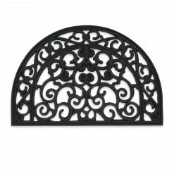 Relaxdays Halbrunde Fußmatte aus Gummi