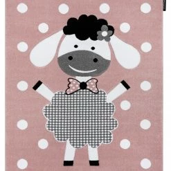 RugsX Kinderteppich PETIT DOLLY Schaf rosa - 200 x 290 cm