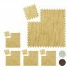 Relaxdays 45 x Bodenschutzmatte Holzoptik natur - Braun