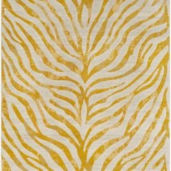 Surya Geometrisch-Teppich KIGALI - Gelb - 157 x 213 cm