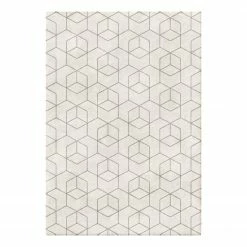 Top Square Hochflorteppich Opus - Creme - 160 x 230 cm