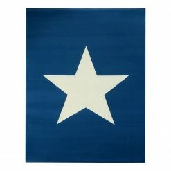 Hanse Home Teppich Stern II - Dunkelblau