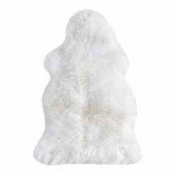 Top Square Schaffell I - Weiß