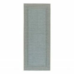 Freundin Home Collection In-/Outdoorteppich Ocean - Kunstfaser - Blaugrau - 70 x 200 cm