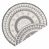 Northrugs In- /Outdoorteppich Jamaica - Kunstfaser - Hellgrau - Ø 200 cm