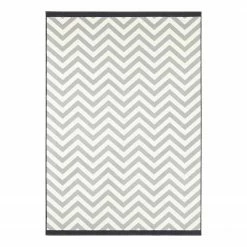 Hanse Home Kurzflorteppich Meridian - Kunstfaser - Hellgrau / Schwarz - 120 x 170 cm