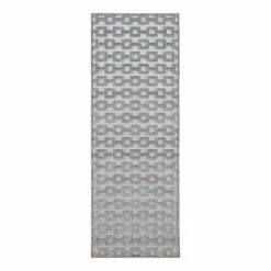 Mint Rugs Läufer Bouton - Webstoff - Hellgrau / Hellblau