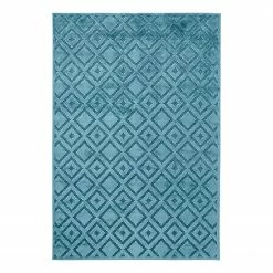 Mint Rugs Kurzflorteppich Iris - Webstoff - Blaugrau - 120 x 170 cm