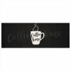 Zala Living Küchenläufer Coffee time - Kunstfaser - Schwarz