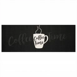 Zala Living Küchenläufer Coffee time - Kunstfaser - Schwarz