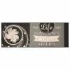 Zala Living Küchenläufer Life happens Coffee helps - Kunstfaser - Schwarz / Creme