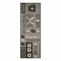 Zala Living Küchenläufer Coffee break - Kunstfaser - Grau