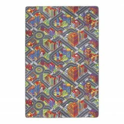 Andiamo Kinderteppich Big City - Polyamid - Mehrfarbig - 200 x 300 cm