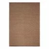 Top Square Juteteppich Rutherford - Jute - Rotbraun / Natur - 140 x 200 cm