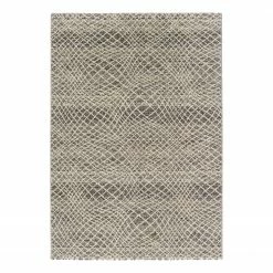 Astra Kurzflorteppich Carpi II - Kunstfaser - Lichtgrau - 133 x 190 cm