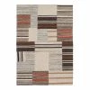 Kayoom Kurzflorteppich Radical II - Textil - Hellbeige / Mokka - 120 x 170 cm