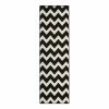 Kayoom Kurzflorteppich Zig Carpet - Kunstfaser - Schwarz / Weiß - 80 x 150 cm