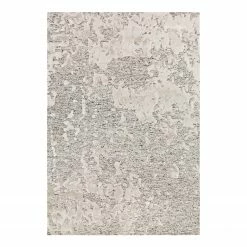 Arte Espina Kurzflorteppich Damast I - Mischgewebe - Vintage Weiß - 120 x 180 cm