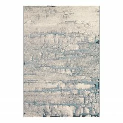 Arte Espina Kurzflorteppich Zetland - Kunstfaser - Creme / Blau - 120 x 170 cm