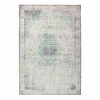 Arte Espina Kurzflorteppich Vintage II - Kunstfaser - Weiß / Mintgrün - 140 x 200 cm