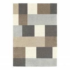 Top Square Kurzflorteppich Play VI - Kunstfaser - Beige / Grau - 200 x 290 cm