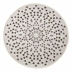 Top Square In-/Outdoorteppich Essinza III - Kunstfaser - Vintage Weiß