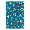 Arte Espina Kinderteppich Glowy Icons - Kunstfaser - Blau / Multi