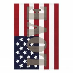 Arte Espina Kinderteppich Joy USA - Kunstfaser - Rot / Blau