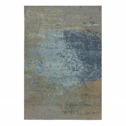 Arte Espina Kurzflorteppich Blaze I - Mischgewebe - Blau / Braun - 115 x 170 cm