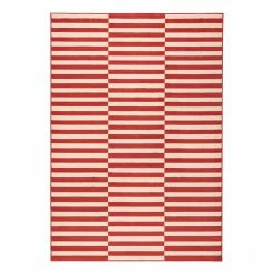 Hanse Home Kurzflorteppich Panel - Mischgewebe - Karminrot - 200 x 290 cm