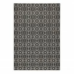 Hanse Home Kurzflorteppich Pattern - Mischgewebe - Schwarz - 200 x 290 cm