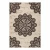 Hanse Home Kurzflorteppich Lace - Mischgewebe - Latte Macchiato - 120 x 170 cm