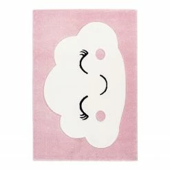 Kayoom Kinderteppich Australia Walgett - Kunstfaser - Altrosa / Creme - 80 x 150 cm