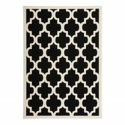 Kayoom Kurzflorteppich Manolya 2097 - Webstoff - Schwarz - 160 x 230 cm