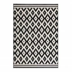 Kayoom Kurzflorteppich Now! 300 - Webstoff - Schwarz - 200 x 290 cm