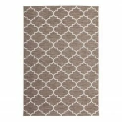 Kayoom Kurzflorteppich Indonesia-Batu - Webstoff - Beige - 120 x 170 cm