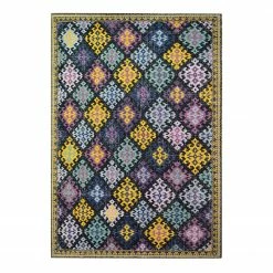 Kayoom Wollteppich Solitaire 110 - Baumwollstoff - Multi - 120 x 170 cm