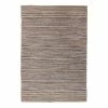 Kayoom Kurzflorteppich Sienna 810 - Baumwollstoff - Grau - 120 x 170 cm
