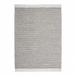 Kayoom Kurzflorteppich Natura 110 - Webstoff - Natural / Grau - 160 x 230 cm