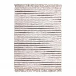 Kayoom Kurzflorteppich Natura 210 - Webstoff - Natural / Creme - 80 x 150 cm