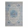 Kayoom Kurzflorteppich Tibet-Nagqu - Webstoff - Blau - 200 x 290 cm