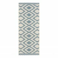 Northrugs In-/Outdoorläufer Isle - Kunstfaser - Himmelblau