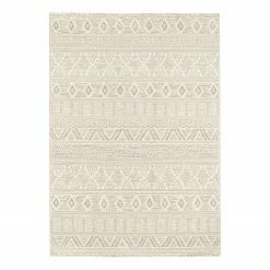 ELLE DECORATION Kurzflorteppich Roanne - Kunstfaser - Elfenbein - 120 x 170 cm