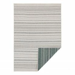 Freundin Home Collection In-/Outdoorteppich Lily - Kunstfaser - Creme / Petrol - 200 x 290 cm