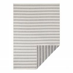 Freundin Home Collection In-/Outdoorteppich Delilia - Kunstfaser - Creme / Grau - 200 x 290 cm