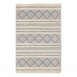 Freundin Home Collection In-/Outdoorteppich Safi - Kunstfaser - Creme / Hellgrau - 115 x 170 cm