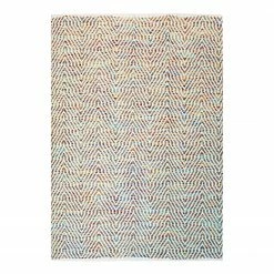 Kayoom Wollteppich Aperitif 410 - Baumwollstoff - Multicolor - 230 x 160 cm